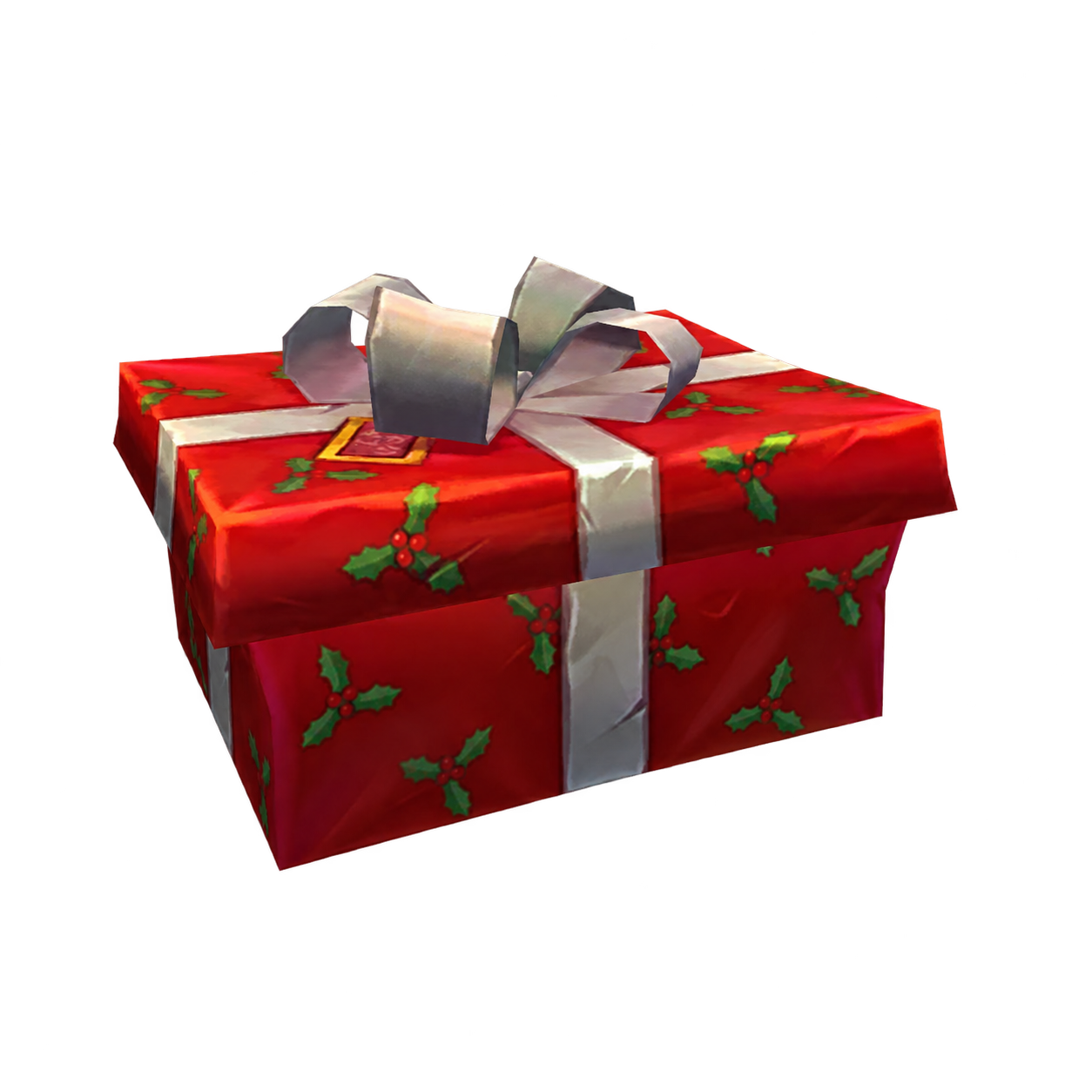 WoW Housing: Rotes Winterhauchgeschenk mit weißer Schleife