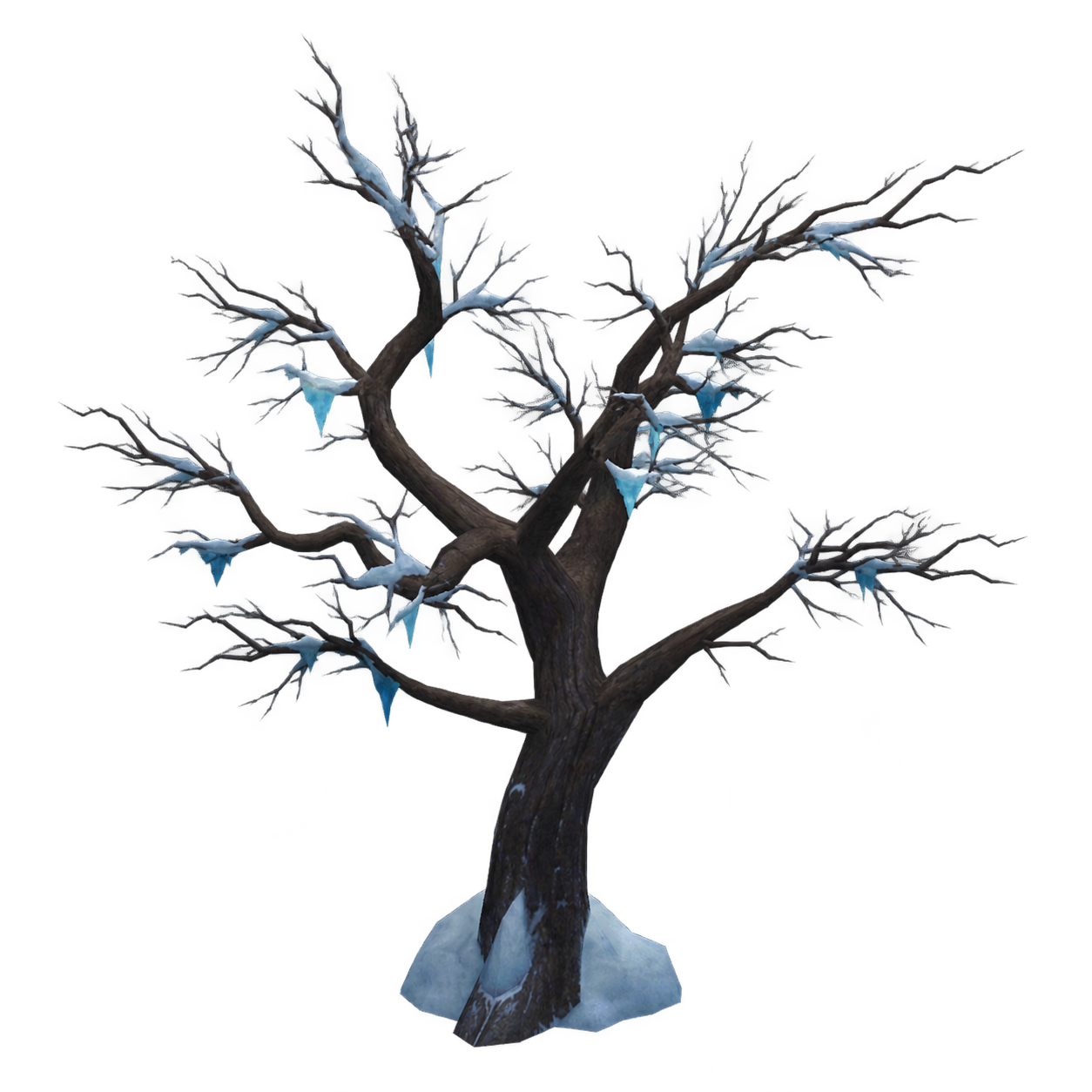 WoW Housing: Verschneiter Baum
