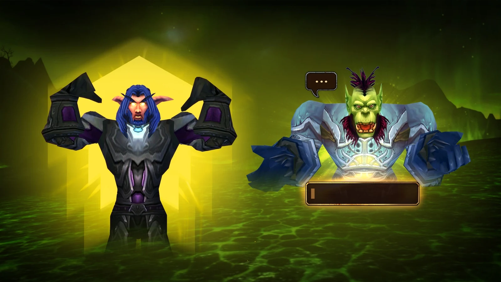 Charakteraufwertung auf Stufe 58 – offizielles Blizzard-Produktbild