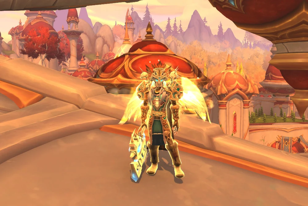 Paladin mit Glyphe Flügel der Matriarchin in Silbermond-Optik
